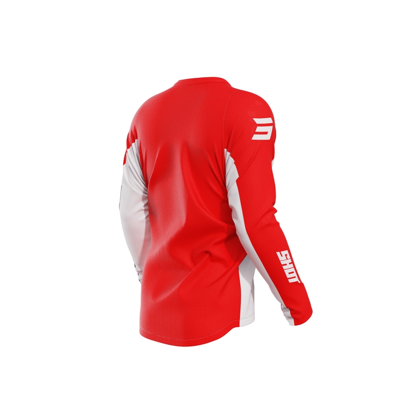 Motocross-trøje Shot Devo Star rød udsalg