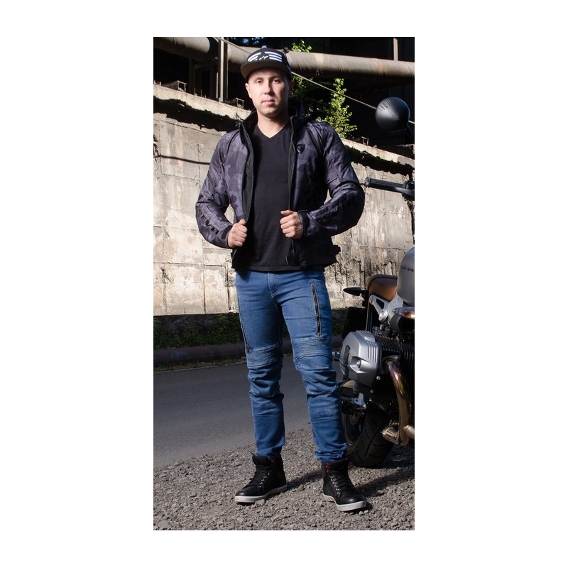 Bunda na motorku Revit Flare černá výprodej
