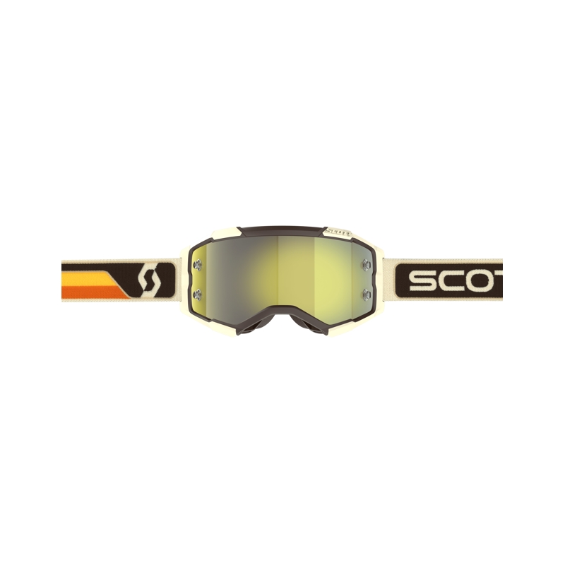 Motokrosové brýle Scott Fury CH hnědo-béžovo-žluté