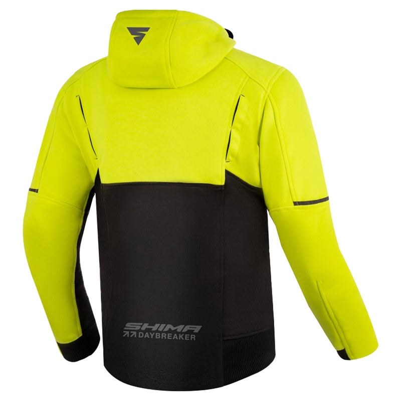 Mikina na motorku Shima Daybreaker fluo žluto-černá