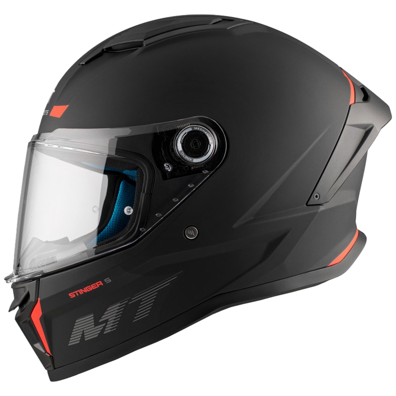 MT Stinger 2 Solid integreret motorcykelhjelm sort mat