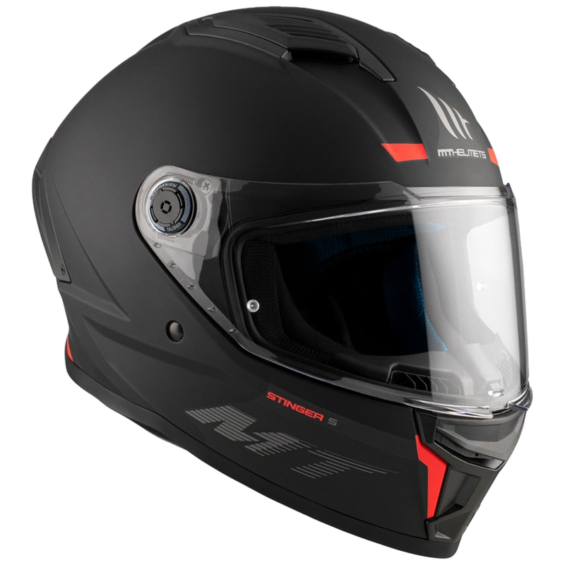 MT Stinger 2 Solid integreret motorcykelhjelm sort mat