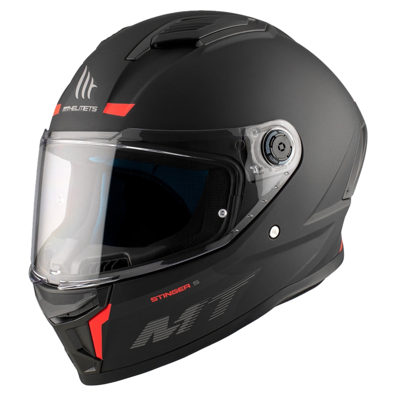 MT Stinger 2 Solid integreret motorcykelhjelm sort mat