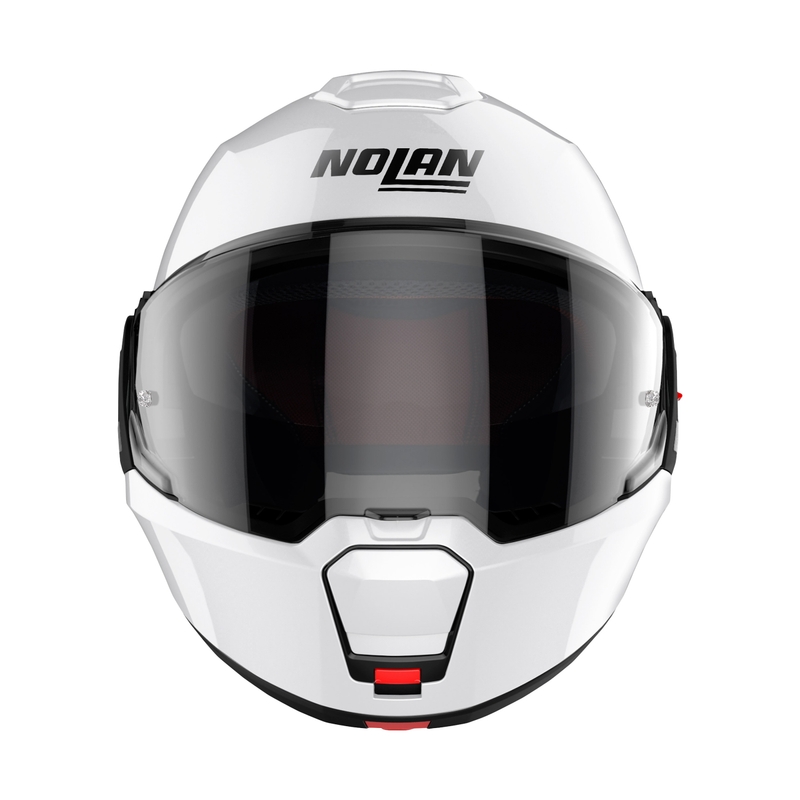 Flip-up motorcykelhjelm Nolan N120-1 Classico N-com hvid