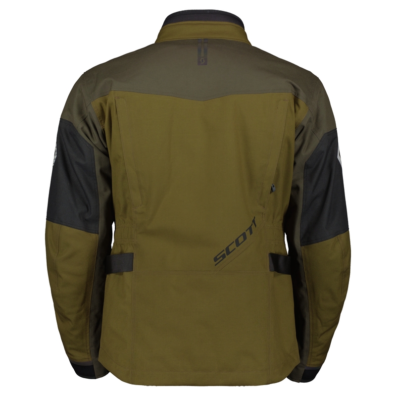 Motorcykeljakke SCOTT VOYAGER DRYO sort-brun-oliven