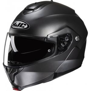 HJC C91N Solid semi-flad titanium flip-up motorcykelhjelm
