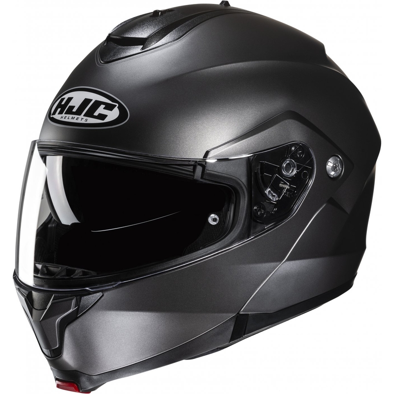 HJC C91N Solid semi-flad titanium flip-up motorcykelhjelm