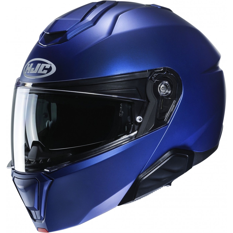 HJC i91 Solid metallic blå flip-up motorcykelhjelm
