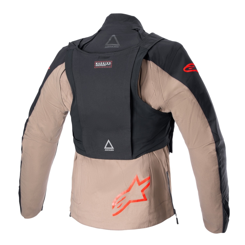 Alpinestars Techdura sort og brun motorcykeljakke