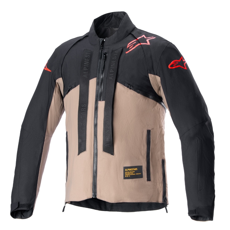 Alpinestars Techdura sort og brun motorcykeljakke
