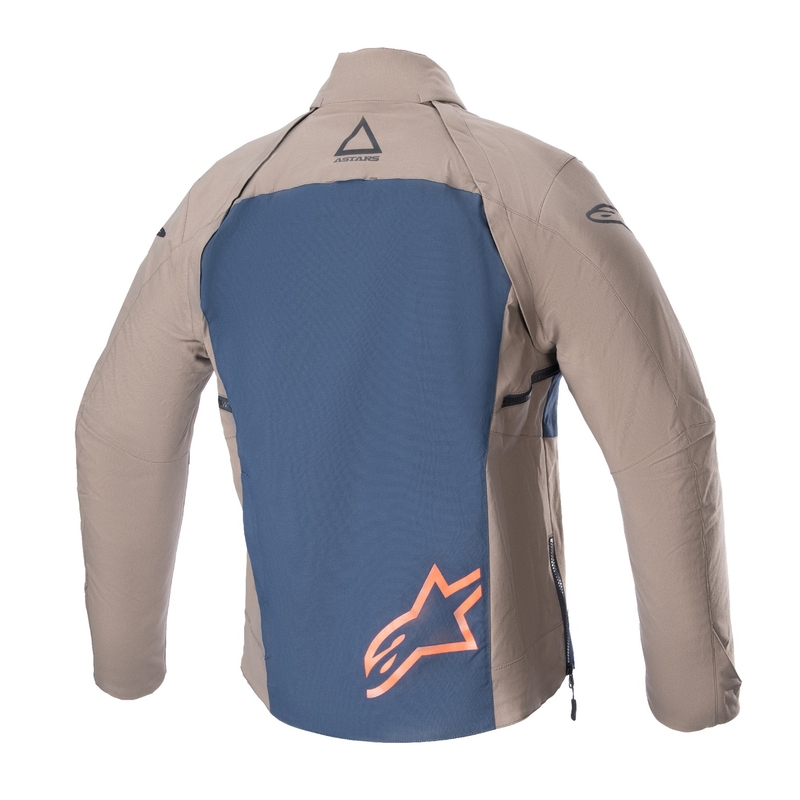 Alpinestars Techdura sort-brun-mørkeblå motorcykeljakke