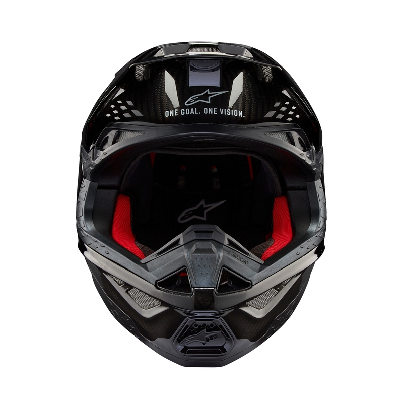 Alpinestars Supertech S-M10 Solid Gloss Carbon Motocross-hjelm