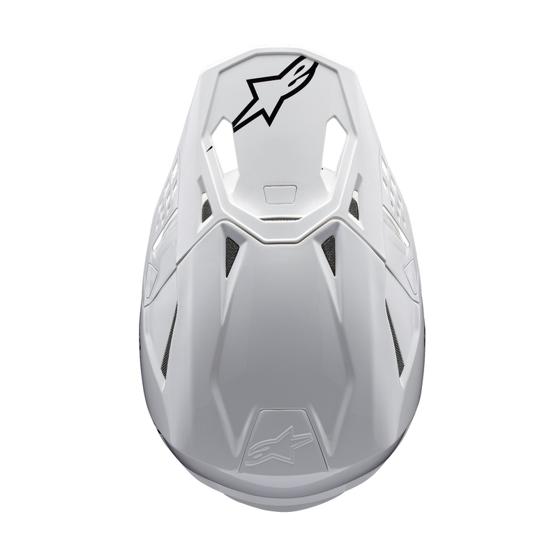 Alpinestars Supertech S-M10 Solid hvid motocrosshjelm