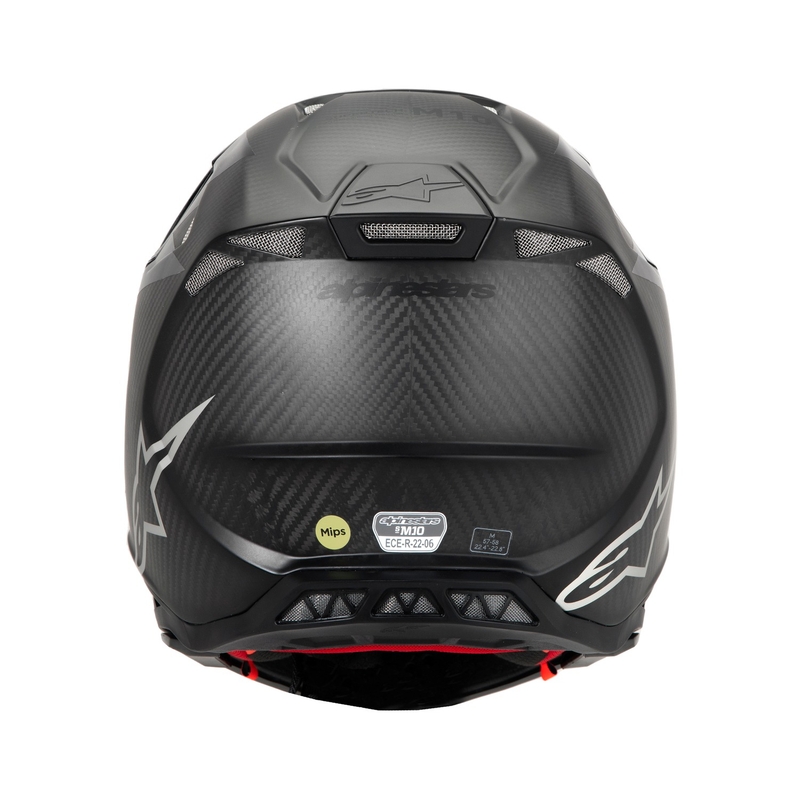 Alpinestars Supertech S-M10 Fame motocrosshjelm blank/mat carbon