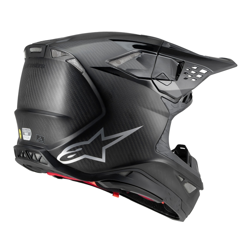 Alpinestars Supertech S-M10 Fame motocrosshjelm blank/mat carbon