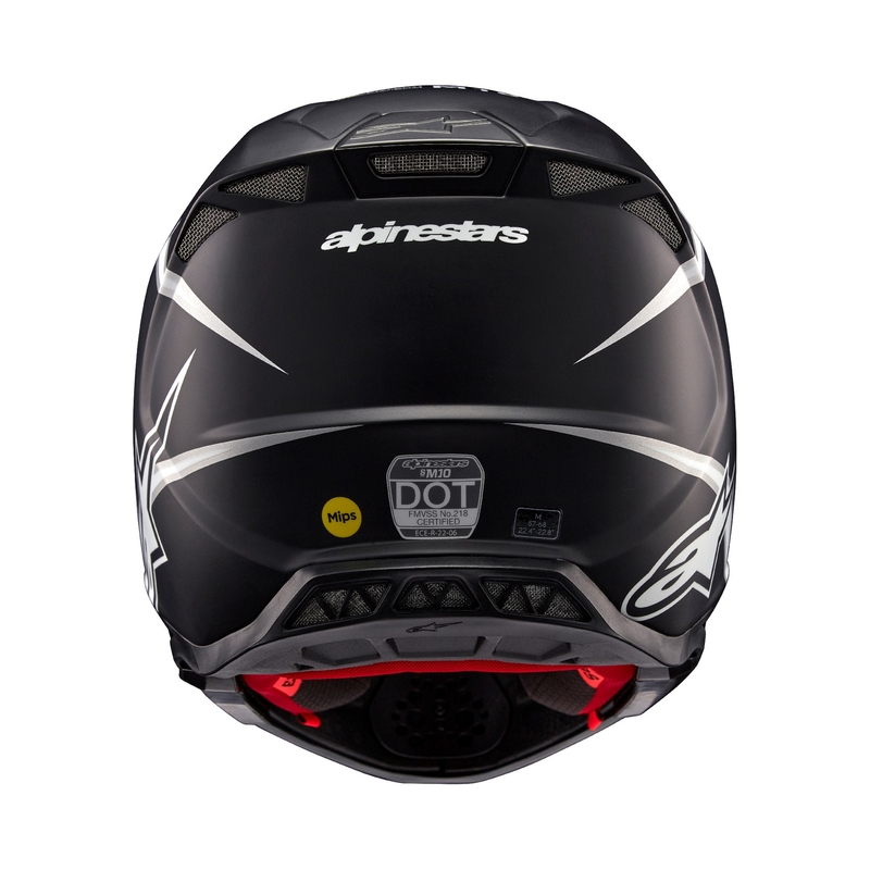 Alpinestars Supertech S-M10 Ampress motocrosshjelm i mat sort og hvid