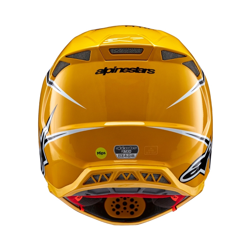 Alpinestars Supertech S-M10 Ampress motocrosshjelm sort og gul