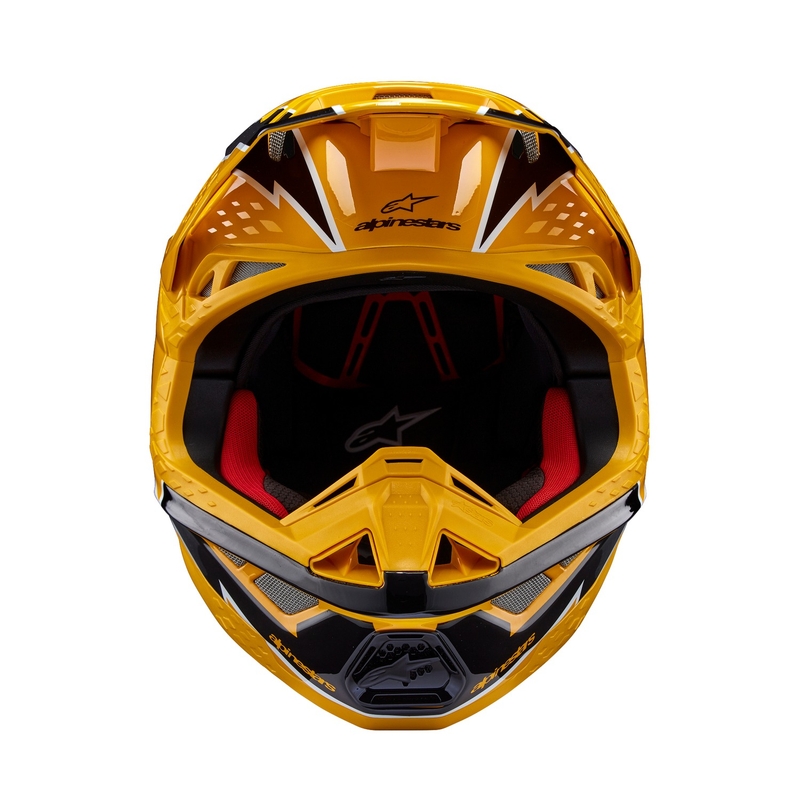 Alpinestars Supertech S-M10 Ampress motocrosshjelm sort og gul