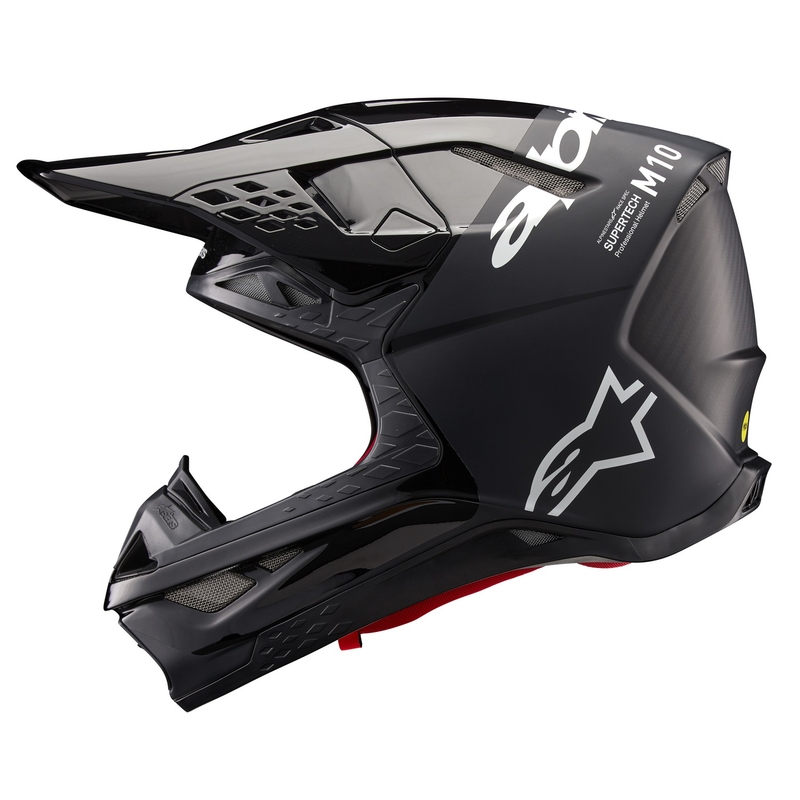 Alpinestars Supertech S-M10 Flood Motocross-hjelm sort-mørkegrå