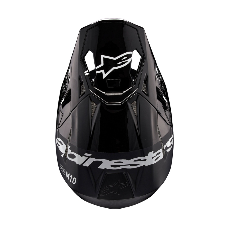 Alpinestars Supertech S-M10 Flood Motocross-hjelm sort-mørkegrå