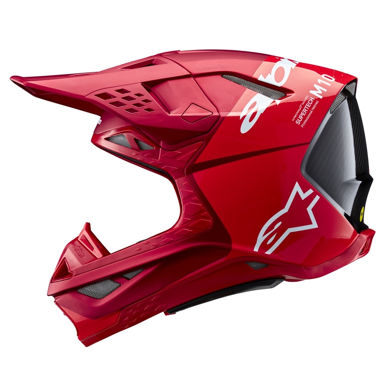 Alpinestars Supertech S-M10 Flood motocrosshjelm mat fluo rød