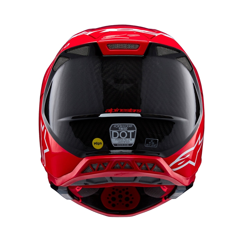 Alpinestars Supertech S-M10 Flood motocrosshjelm mat fluo rød