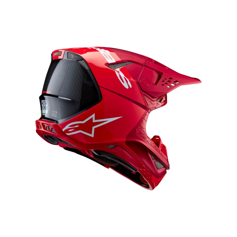 Alpinestars Supertech S-M10 Flood motocrosshjelm mat fluo rød