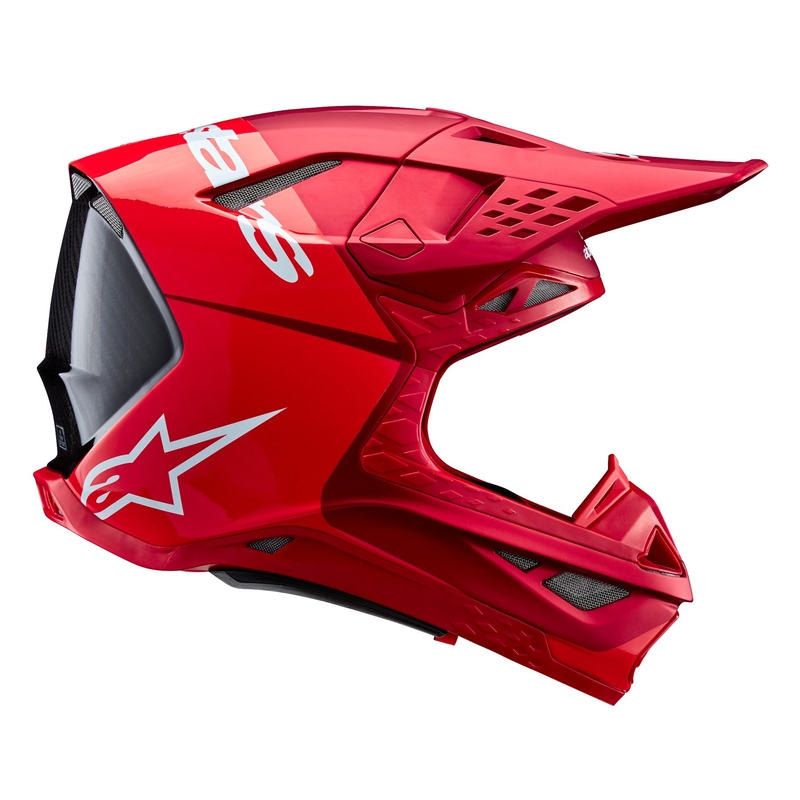 Alpinestars Supertech S-M10 Flood motocrosshjelm mat fluo rød