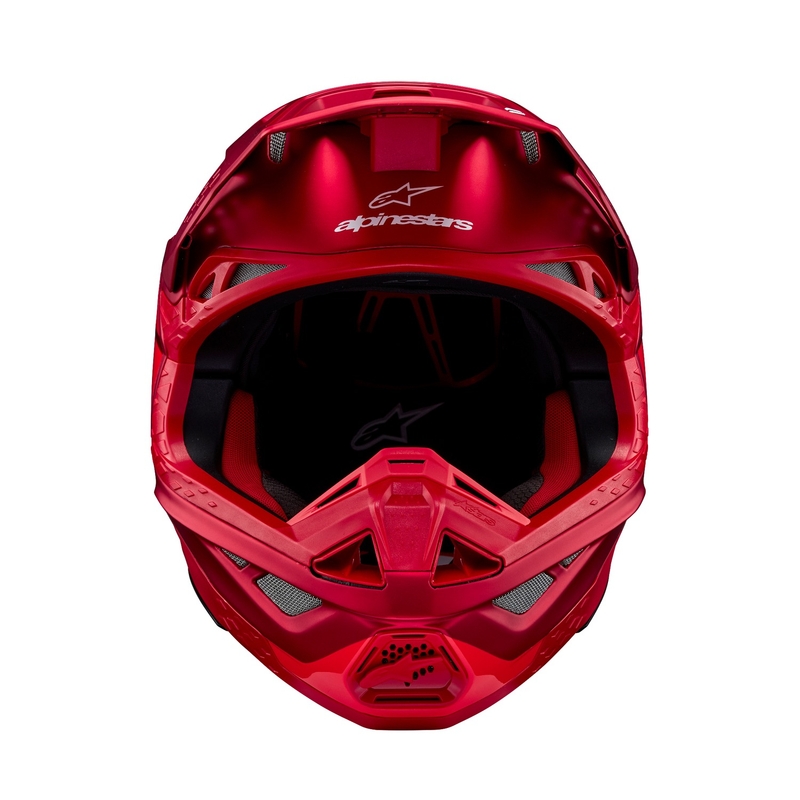 Alpinestars Supertech S-M10 Flood motocrosshjelm mat fluo rød