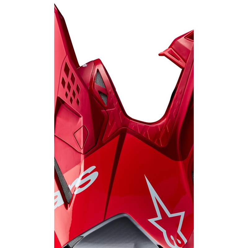 Alpinestars Supertech S-M10 Flood motocrosshjelm mat fluo rød