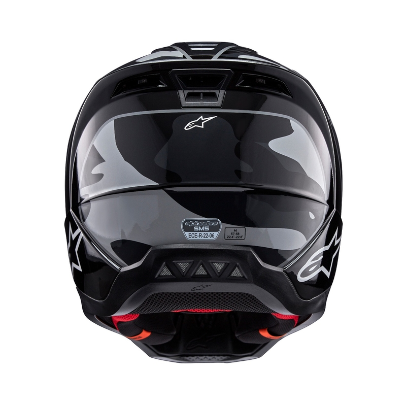 Alpinestars S-M5 Rover 2 motocrosshjelm sort og sølv