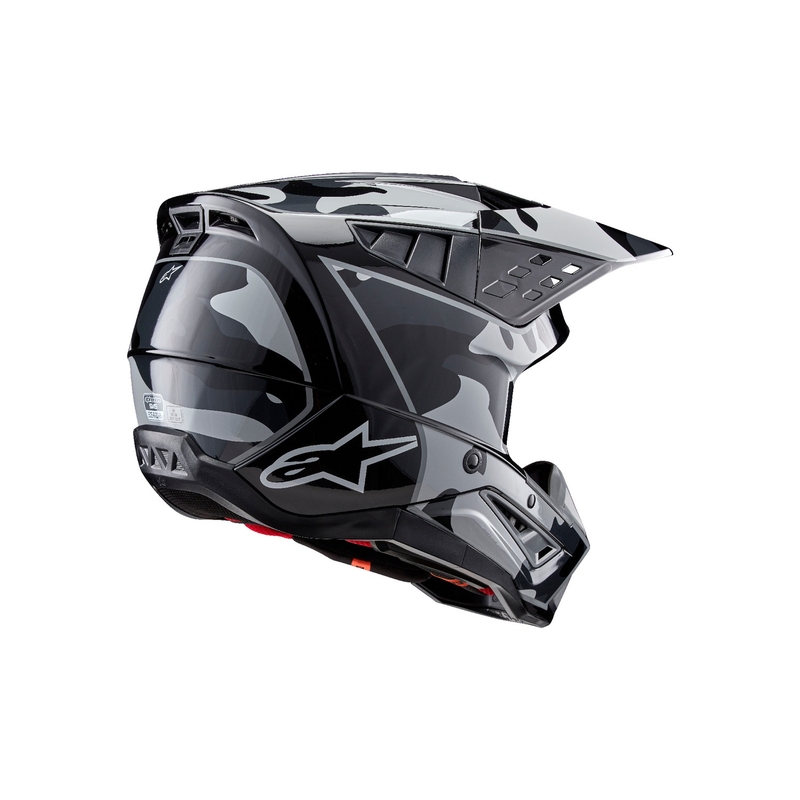 Alpinestars S-M5 Rover 2 motocrosshjelm sort og sølv