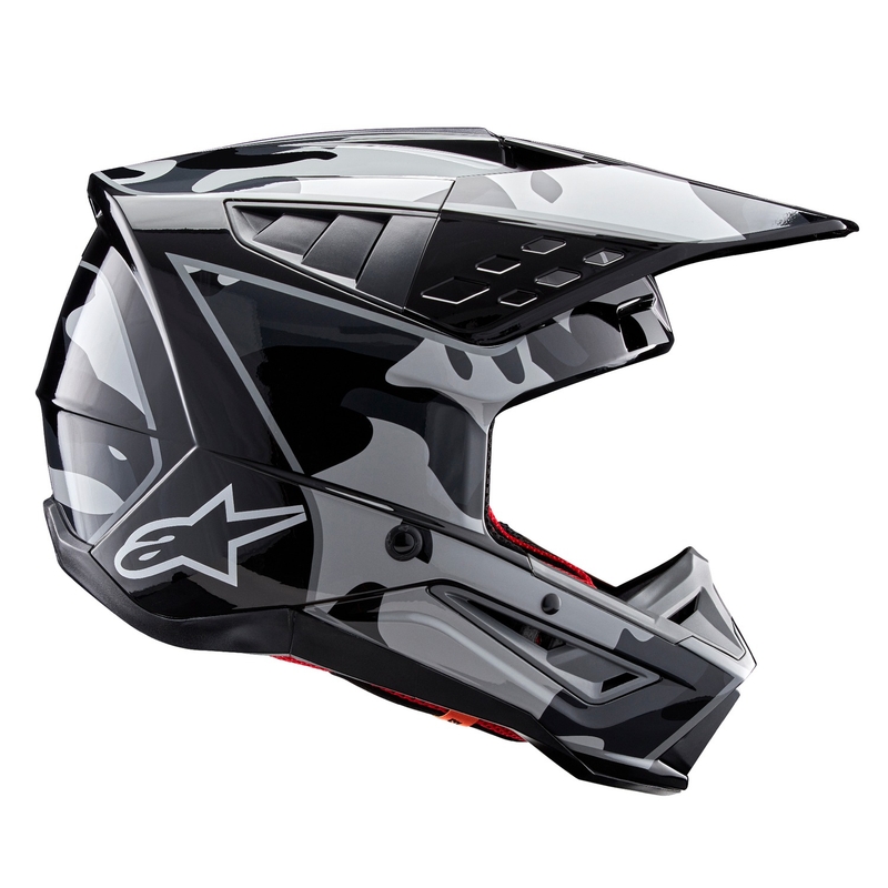 Alpinestars S-M5 Rover 2 motocrosshjelm sort og sølv