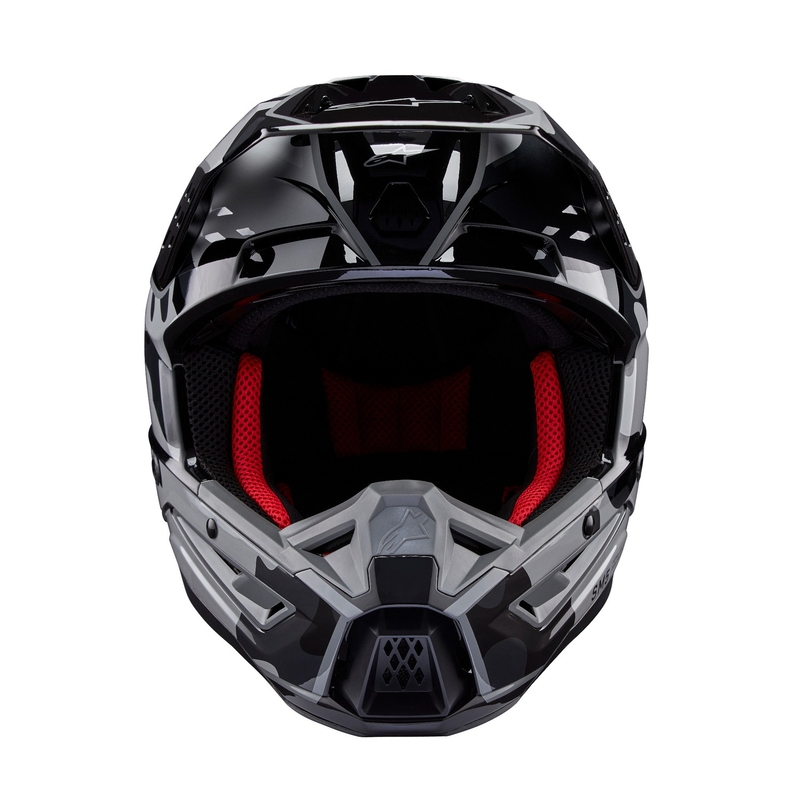 Alpinestars S-M5 Rover 2 motocrosshjelm sort og sølv