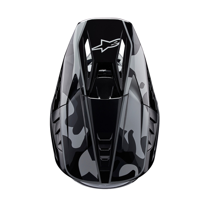Alpinestars S-M5 Rover 2 motocrosshjelm sort og sølv