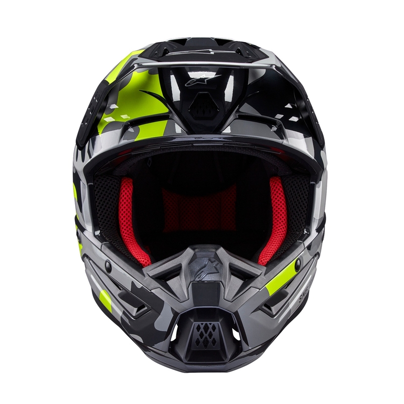 Alpinestars S-M5 Rover 2 motocrosshjelm mørkegrå-fluogul