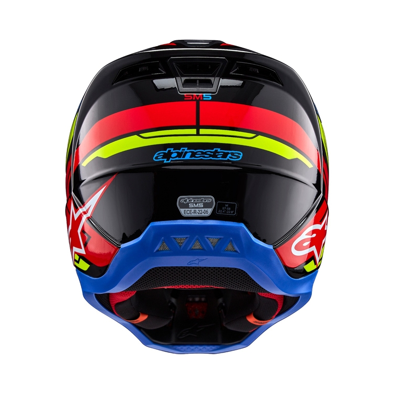 Alpinestars S-M5 Action 2 fluogul-fluorrød motocrosshjelm