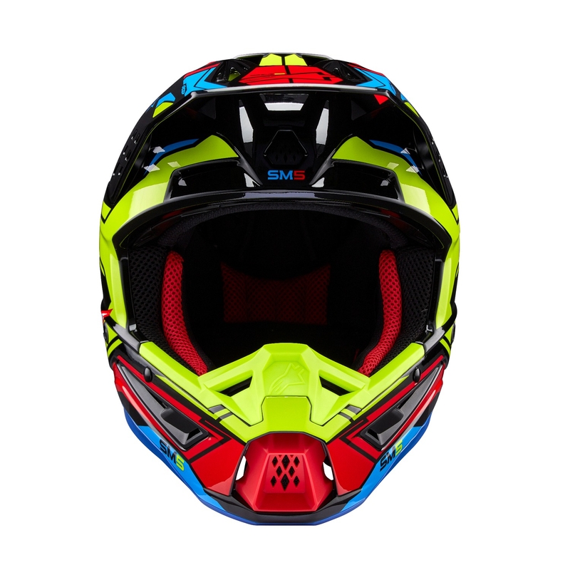 Alpinestars S-M5 Action 2 fluogul-fluorrød motocrosshjelm