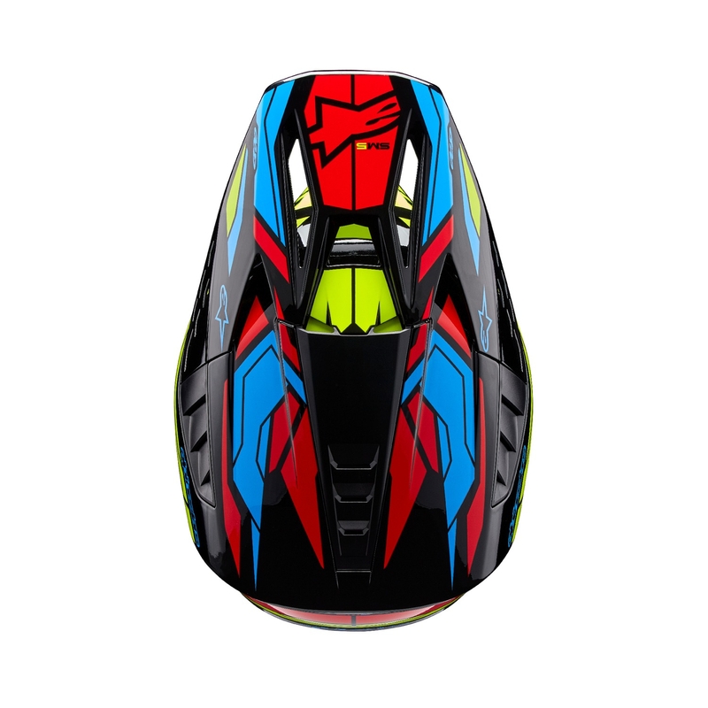 Alpinestars S-M5 Action 2 fluogul-fluorrød motocrosshjelm