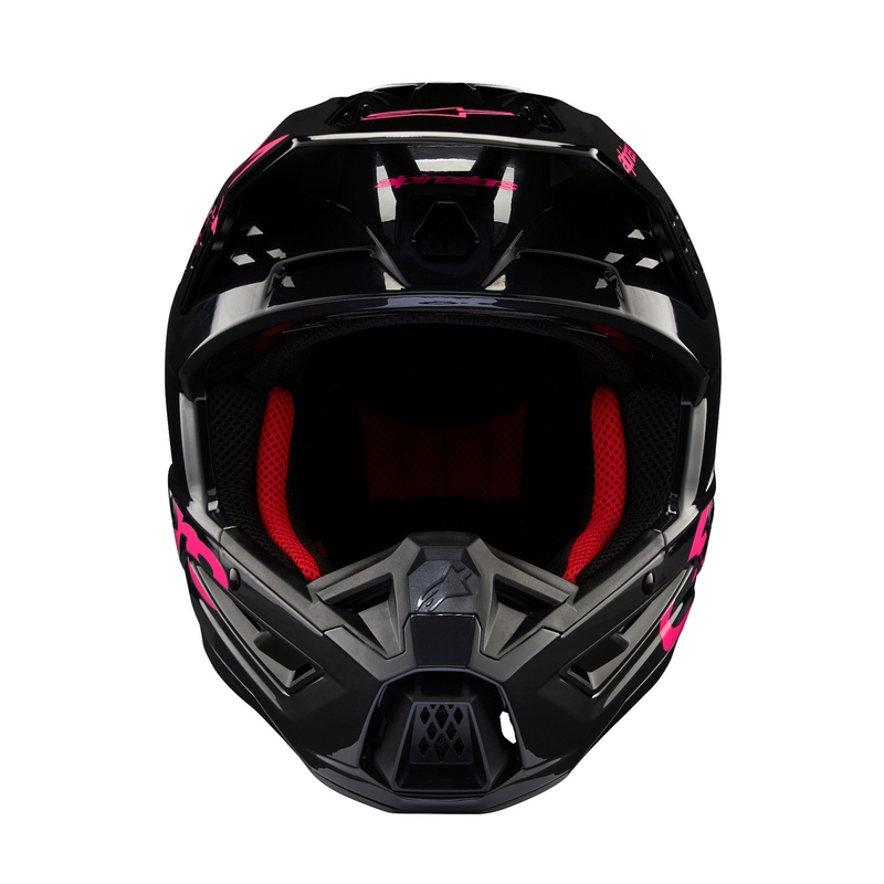 Alpinestars S-M5 Corp motocrosshjelm sort og pink