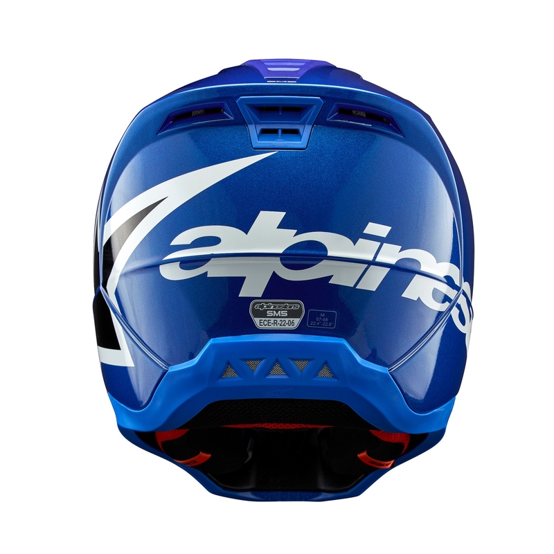 Alpinestars S-M5 Corp motocrosshjelm blå