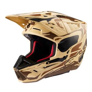 Alpinestars S-M5 Mineral motocrosshjelm mat mørkebrun camo