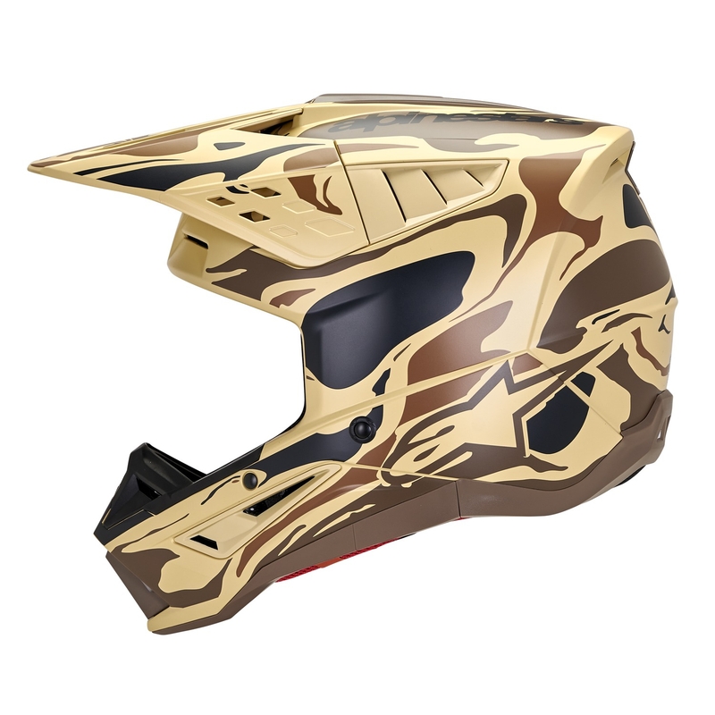 Alpinestars S-M5 Mineral motocrosshjelm mat mørkebrun camo