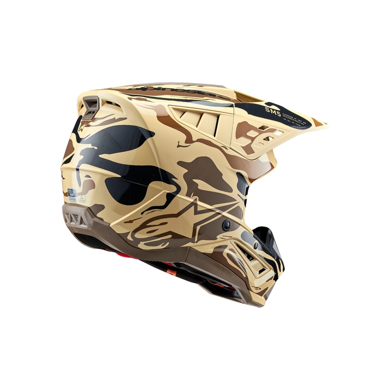 Alpinestars S-M5 Mineral motocrosshjelm mat mørkebrun camo