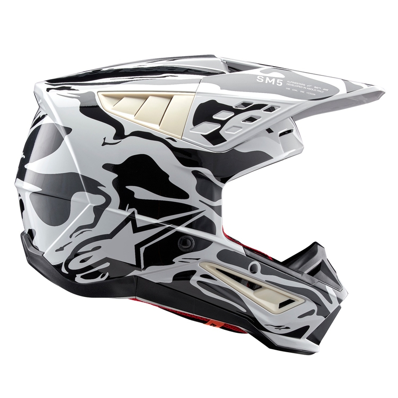 Alpinestars S-M5 Mineral grey camo motocrosshjelm