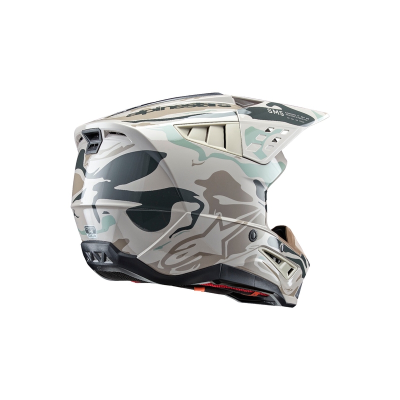 Alpinestars S-M5 Mineral grå-grøn camo motocrosshjelm