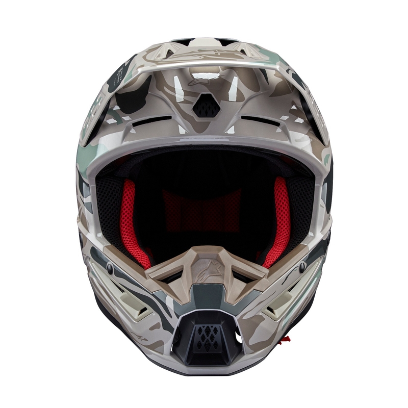 Alpinestars S-M5 Mineral grå-grøn camo motocrosshjelm