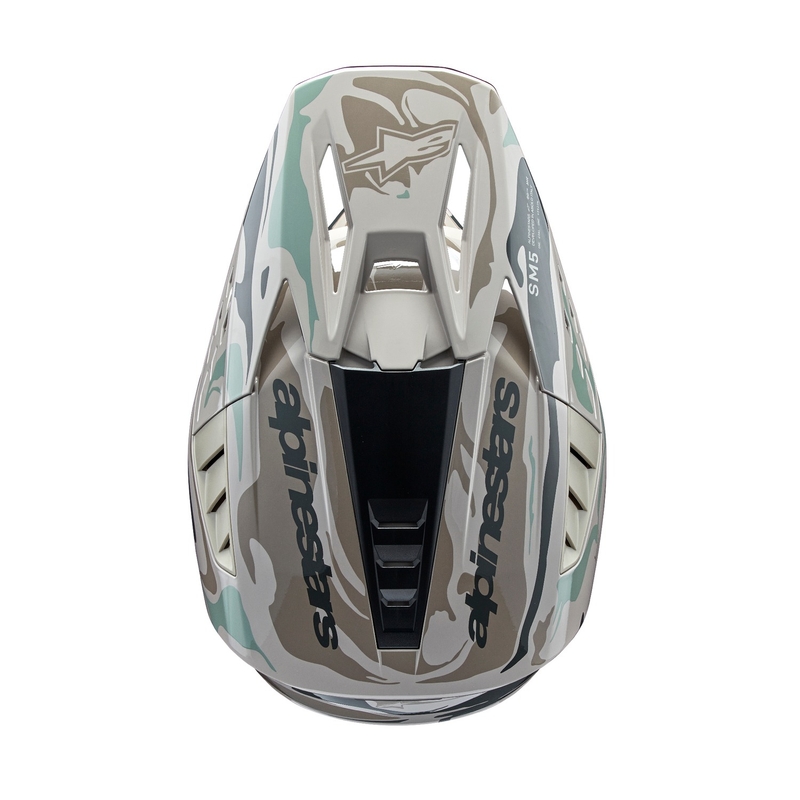 Alpinestars S-M5 Mineral grå-grøn camo motocrosshjelm