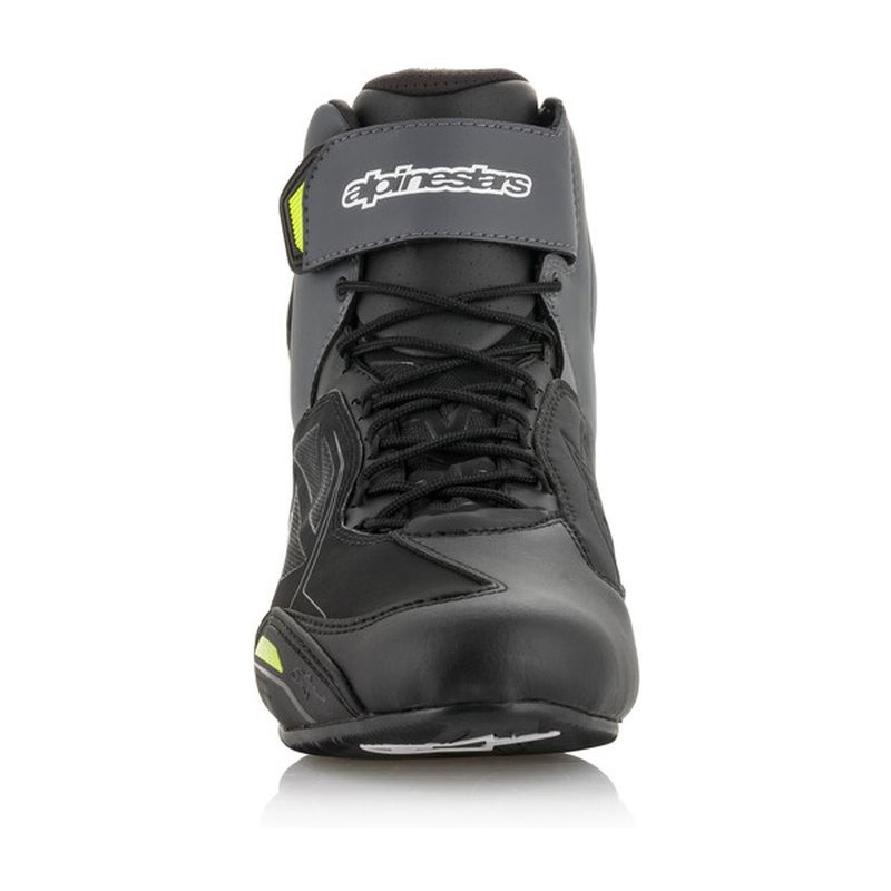 Alpinestars Faster-3 Drystar sort-grå-fluogule motorcykelstøvler