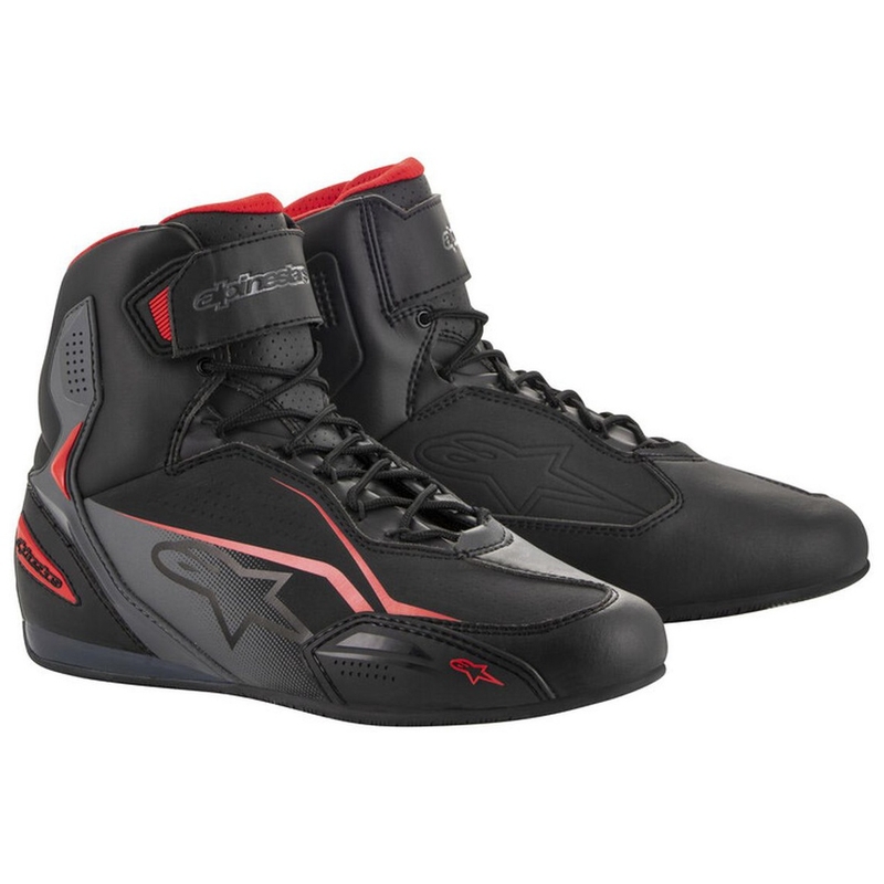Alpinestars Faster-3 sort-grå-røde motorcykelstøvler